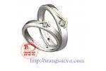 Cặp nhẫn cưới vàng tây