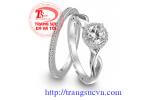 cặp nhẫn cưới vàng tây 14k