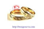 Cặp nhẫn cưới hoa văn