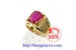 Nhẫn vàng tây ruby