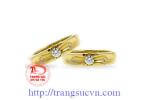 đôi nhẫn cưới vàng 14k