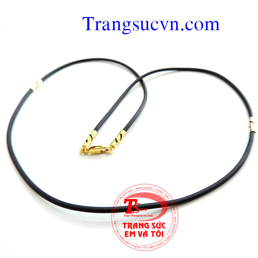 Dây cao su nhỏ bọc vàng tây, day chuyen vang tay, day cao su boc,dây da