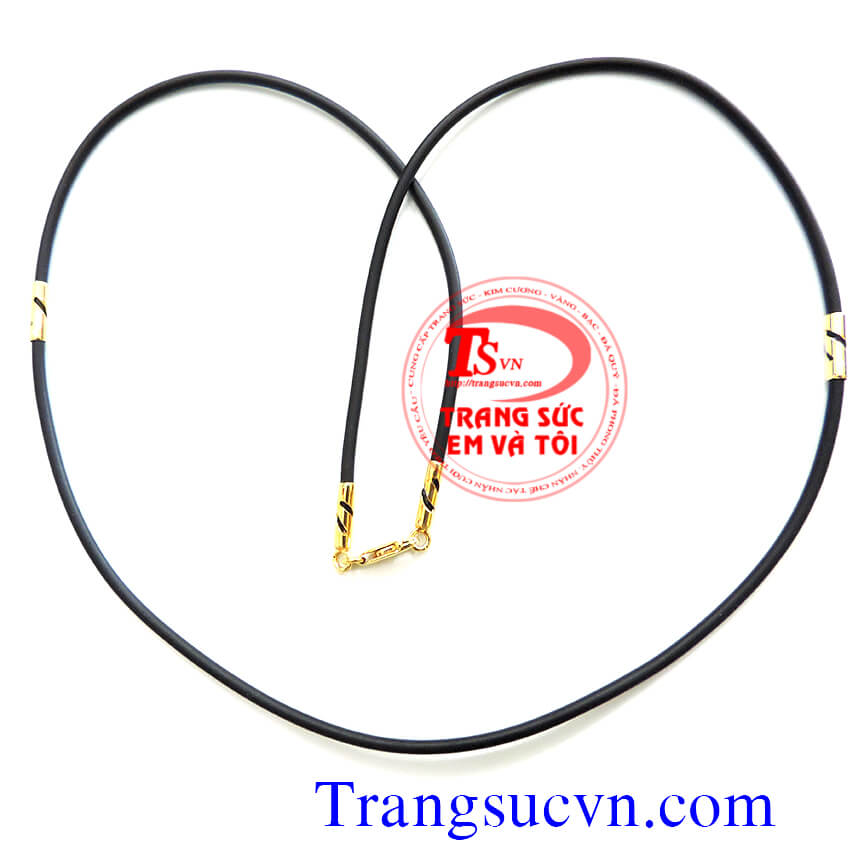 Dây cao su nhỏ bọc vàng tây, day chuyen vang tay, day cao su boc,dây da