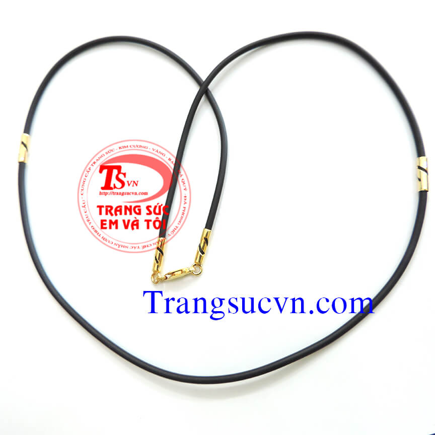 Dây cao su nhỏ bọc vàng tây, day chuyen vang tay, day cao su boc,dây da