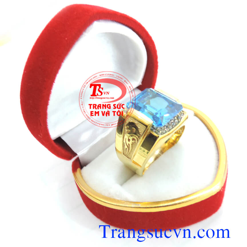 Hình ảnh:  Nhẫn nam mệnh thủy,nhan nam menh thuy, nhẫn nam đẹp, nhan nam vang, nhẫn nam vàng tây,nhẫn nam topaz, http://trangsucvn.com