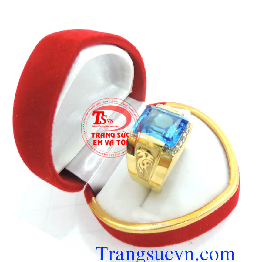 Hình ảnh:  Nhẫn nam mệnh thủy,nhan nam menh thuy, nhẫn nam đẹp, nhan nam vang, nhẫn nam vàng tây,nhẫn nam topaz, http://trangsucvn.com