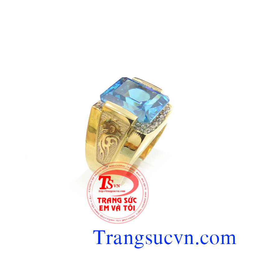 Hình ảnh:  Nhẫn nam mệnh thủy,nhan nam menh thuy, nhẫn nam đẹp, nhan nam vang, nhẫn nam vàng tây,nhẫn nam topaz, http://trangsucvn.com