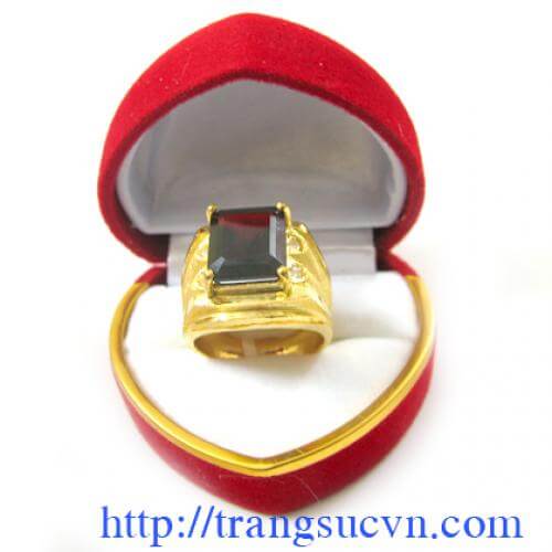 nhan nam vang,nhẫn nam vàng, Nhẫn nam theo mệnh, nhan nam theo menh, vàng tây 18k, gắn đá quý ruby, sapphire, toapz, nhẫn nam vàng tây