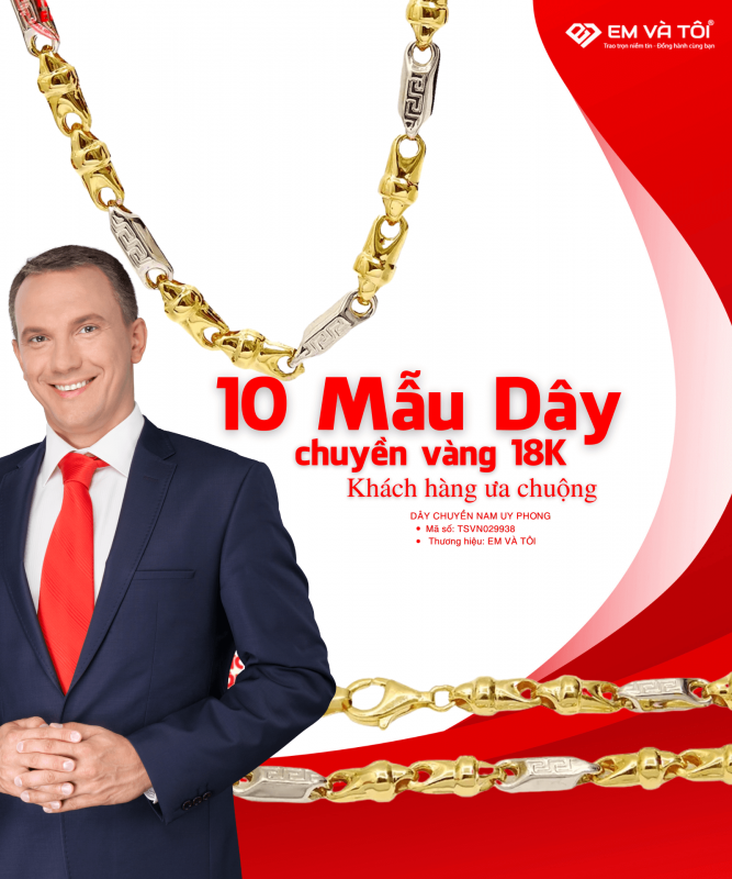 Dây Chuyền Vàng 18K Để Bạn Tạo Nên Phong Cách Cổ Điển