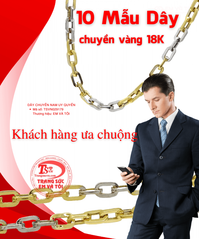Dây Chuyền Vàng 18K Để Bạn Tạo Nên Phong Cách Cổ Điển
