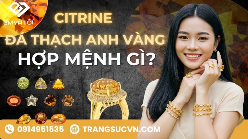 Đá Thạch Anh Vàng Hợp Mệnh Gì
