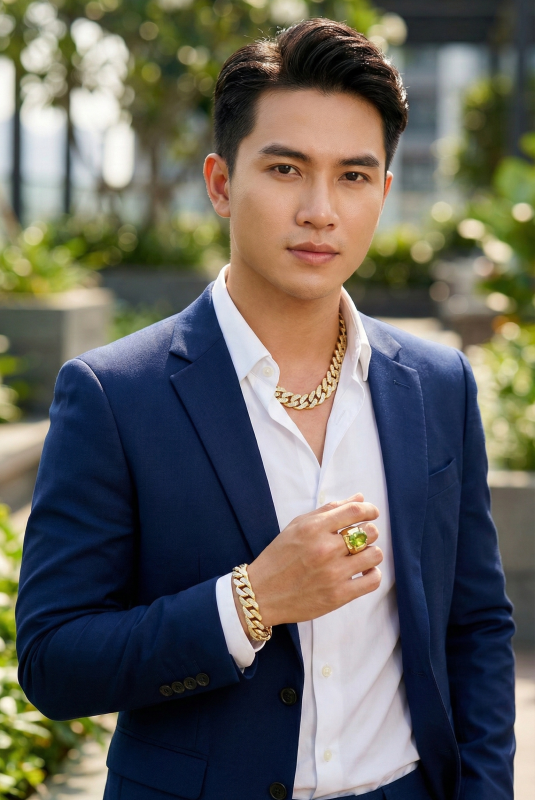 Dây chuyền nam vàng khí chất