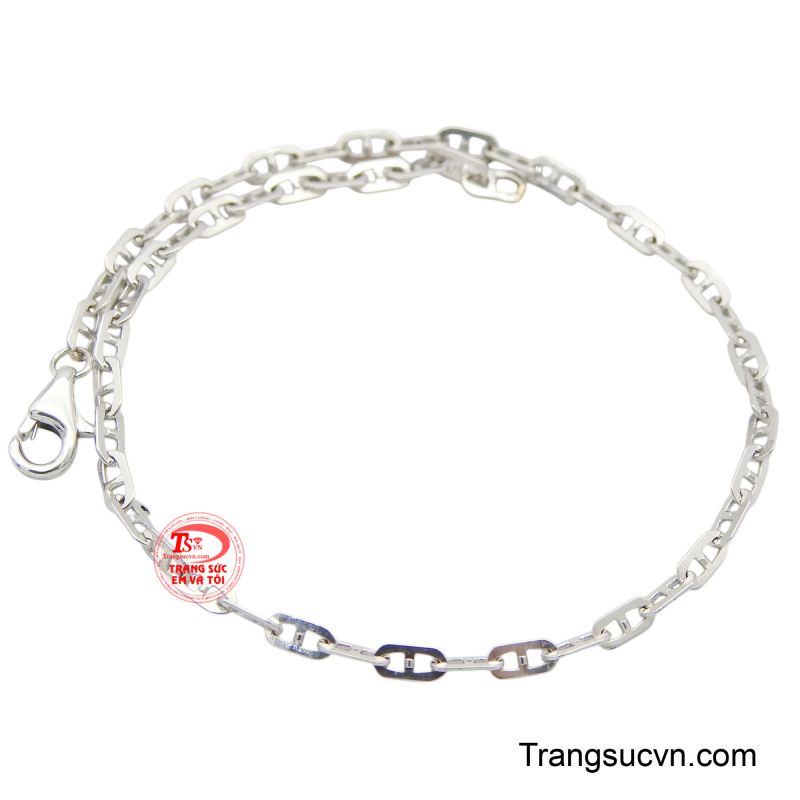 Lắc nam vàng trắng