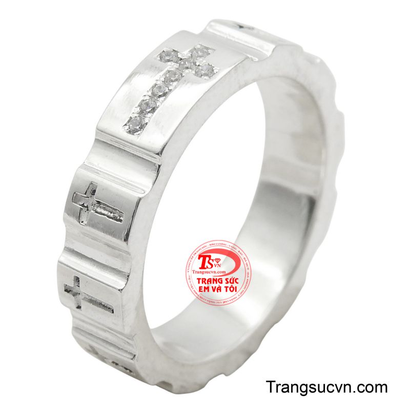 Nhẫn thánh giá bạc