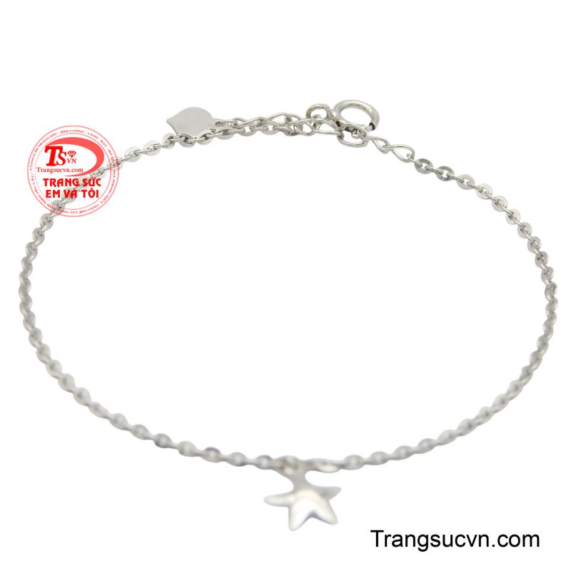 Lắc tay vàng trắng