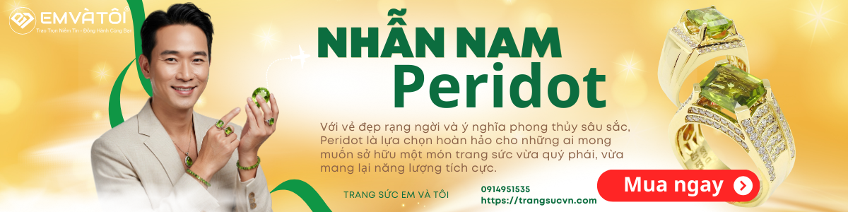 Nhẫn Nam Peridot