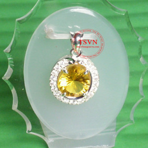 Mặt dây gắn đá Thạch Anh 6