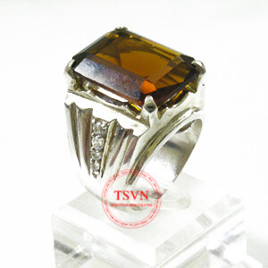 Nhẫn Thạch anh vàng