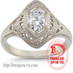 Nhẫn nam phong thủy kim cương