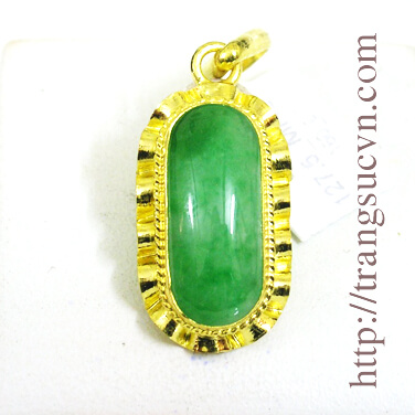 Mặt dây- ngọc cẩm thạch - jadeite - tự nhiên
