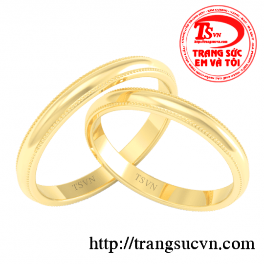 Nhẫn cưới vàng tây