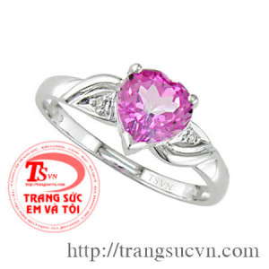 Nhẫn topaz màu