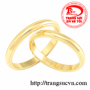 Nhẫn cưới vàng tây