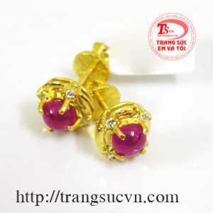 Hoa tai Ruby(Thiên nhiên) nụ 