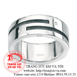nhẫn nam đính đá