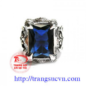 Bán nhan bac gan topaz,giá nhẫn bạc gắn đá topaz, BẠC TA nhẫn bạc gắn đá topaz CHẾ TÁC ĐẸP