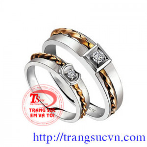 Cặp nhẫn cưới tình yêu vĩnh cửu