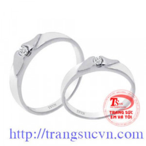 Đôi nhẫn kim cương
