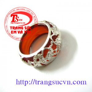 Nhẫn nam rồng mã não