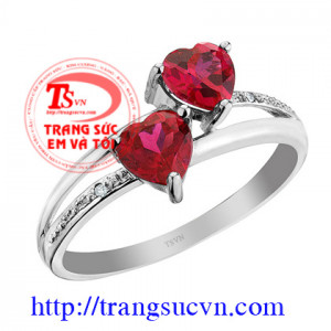 Nhẫn nữ ruby