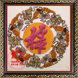 Tranh chữ đá quý đẹp