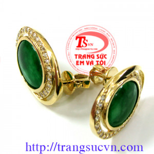 Hoa tai ngọc cẩm thạch