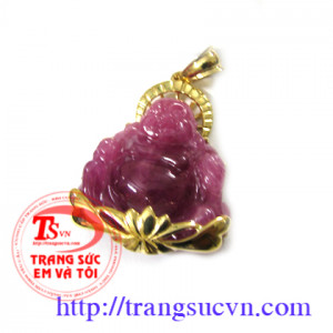 Mặt dây phật ruby