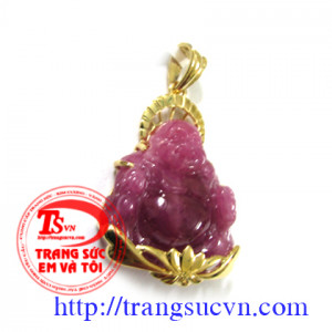 Mặt dây phật ruby