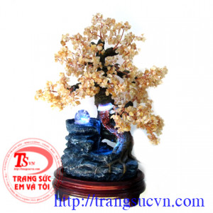 Cây đá thạch anh vàng