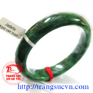 Vòng Tay Đá Cẩm Thạch size 51, xanh két