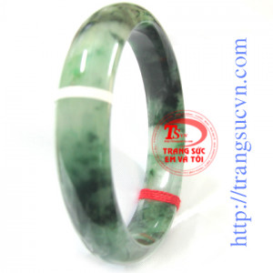 Lắc Ngọc Jadeite sơn thủy, vân xanh lý
