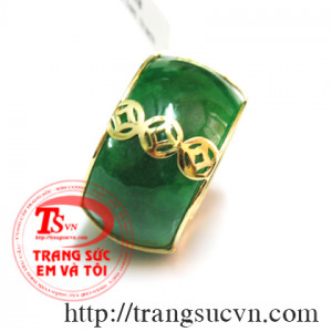 Nhẫn ngọc nam Chữ Phúc