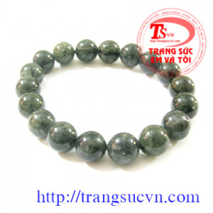 Hạt chuỗi thạch anh tóc xanh 14 ly