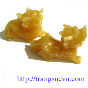 Cặp tỳ hưu Vàng