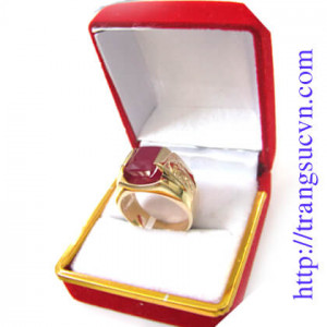 Nhẫn Ruby Chữ Nhật Đặt nhẫn nam được phù hợp với size tay của bạn được hợp với giá thành tốt nhất,Thay đổi các họa tiết, đường nét như mình muốn gắn đá theo mệnh của bạn