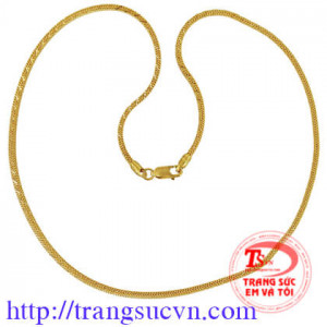 Dây chuyền nữ vàng tây