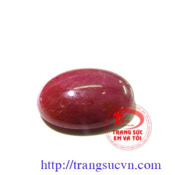 Mặt nhẫn ruby thiên nhiên