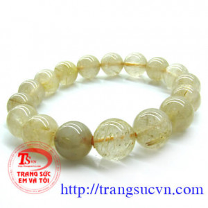 Thạch Anh Tóc vòng tay 13ly