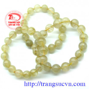 Thạch Anh Tóc vòng tay 13ly