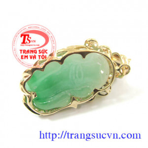 Tỳ hưu tài lộc bọc vàng 14k